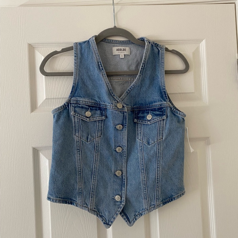 Agolde 70s denim vest NWT
